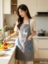 Cute apron for home use, new waterproof and dirt-resistant, kitchen cooking, waist wrap for adults working, and anti-dirt work clothes for restaurants Specification image